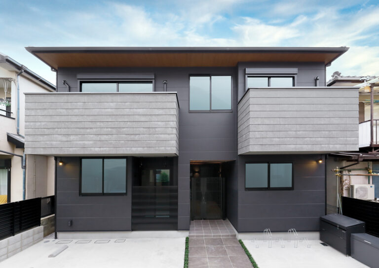 直線デザインが際立つスタイリッシュな賃貸住宅